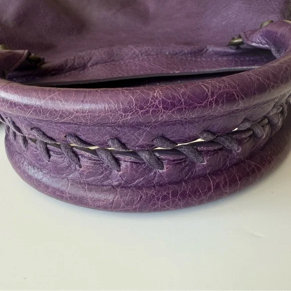 ‼️SOLD‼️ BALENCIAGA S/S 2012 RH Dark Violet Purple City Bag - Picture 11 of 15